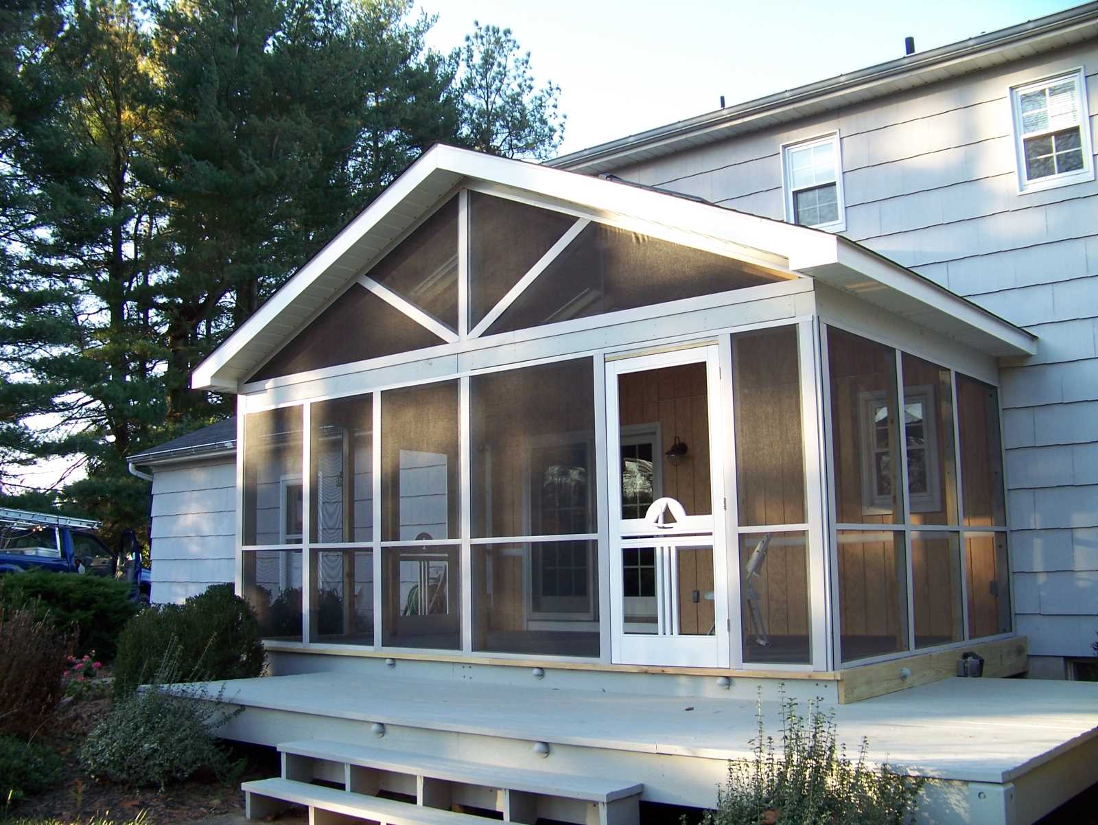 Screened in porch addition